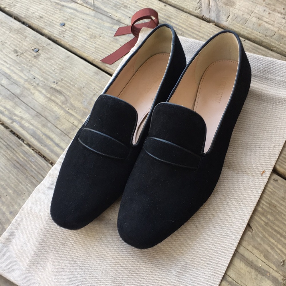 NWOT J. Crew Suede Penny Loafers